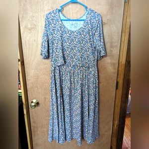 Latched Mama Classic Cotton Nursing Dress, XL